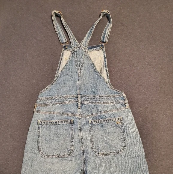 American Eagle Outfitters- Tomgirl Overall (Blue Denim Overalls) - Picture 4 of 5